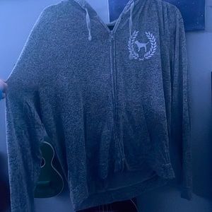 Large zip up with hood sweatshirt from pink